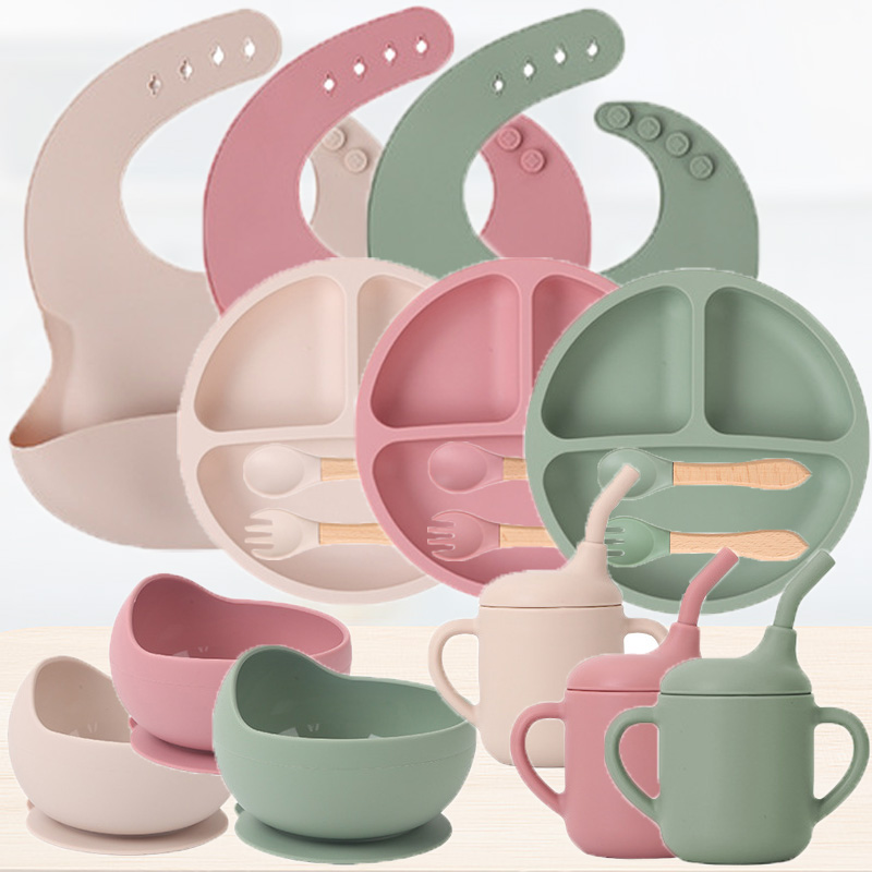 Baby Food Tracker - Children's silicone tableware set Baby Complementary