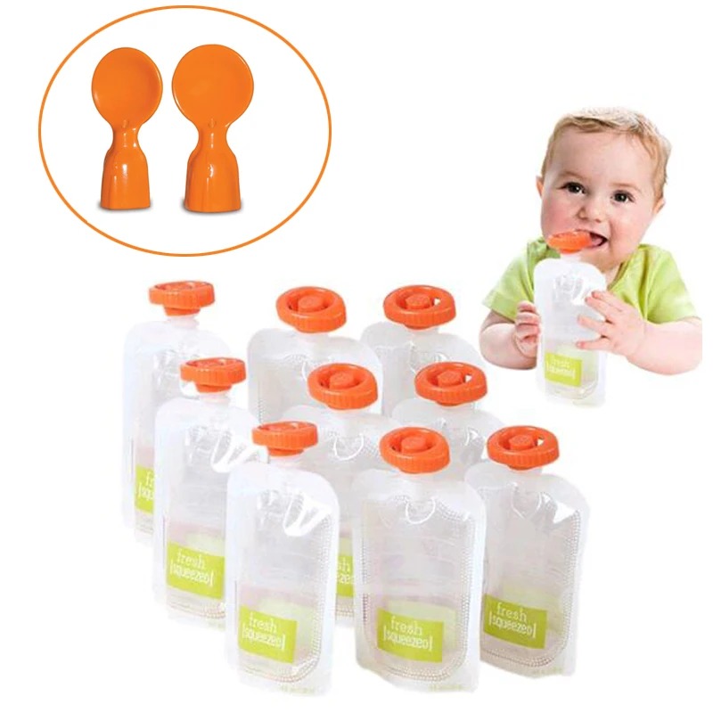 Baby Food Containers Glass - 50Pcs Baby Food Storage Bag Make