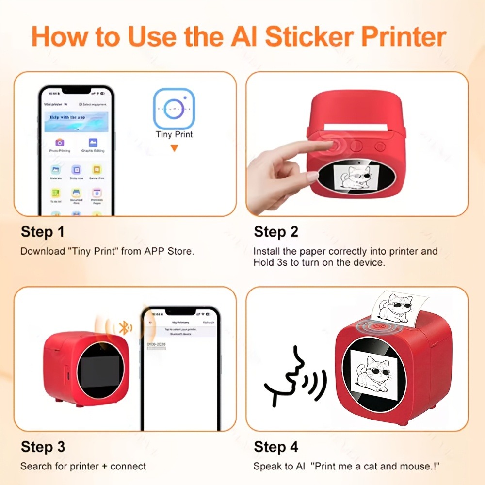 AI Voice Control Thermal Print - đánh giá và giá Baby Food Label
