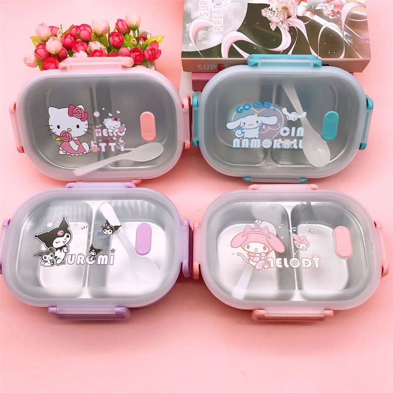 Sanrio's new Hello Kitty cute  - đánh giá và giá Baby Food Containers Glass