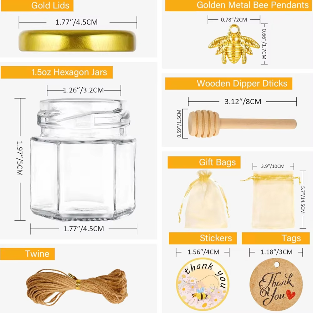 Small Honey Jar, Mini Honey Ja - đánh giá và giá Baby Food Glass Jars