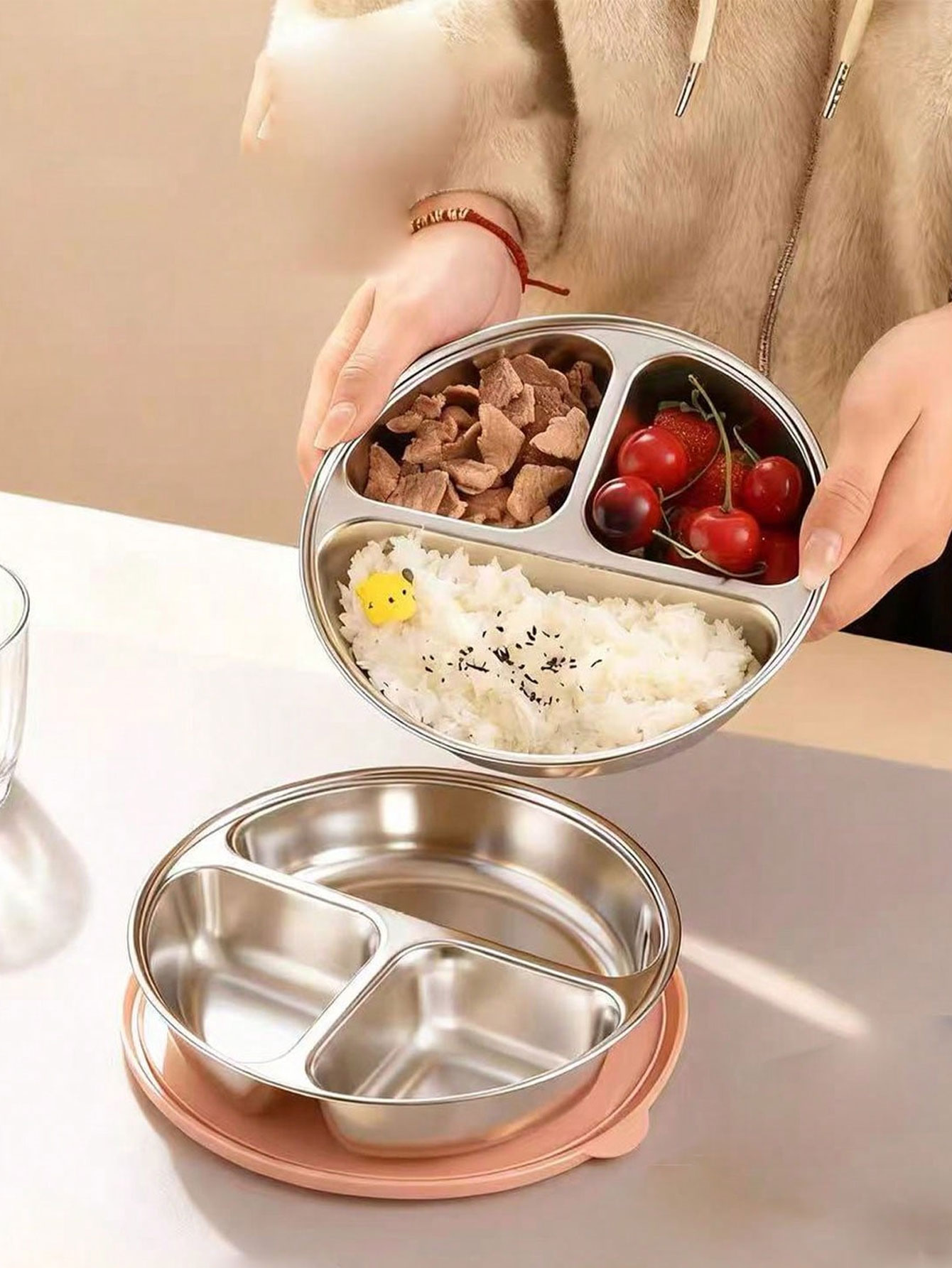 Three-Compartment Steaming Tra - đánh giá và giá Baby Food Steamer