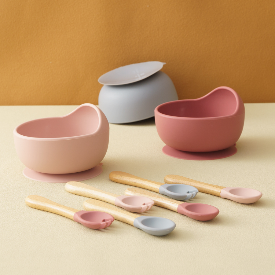3Pcs Silicone Baby Feeding Bow - đánh giá và giá Baby Kitchen Food