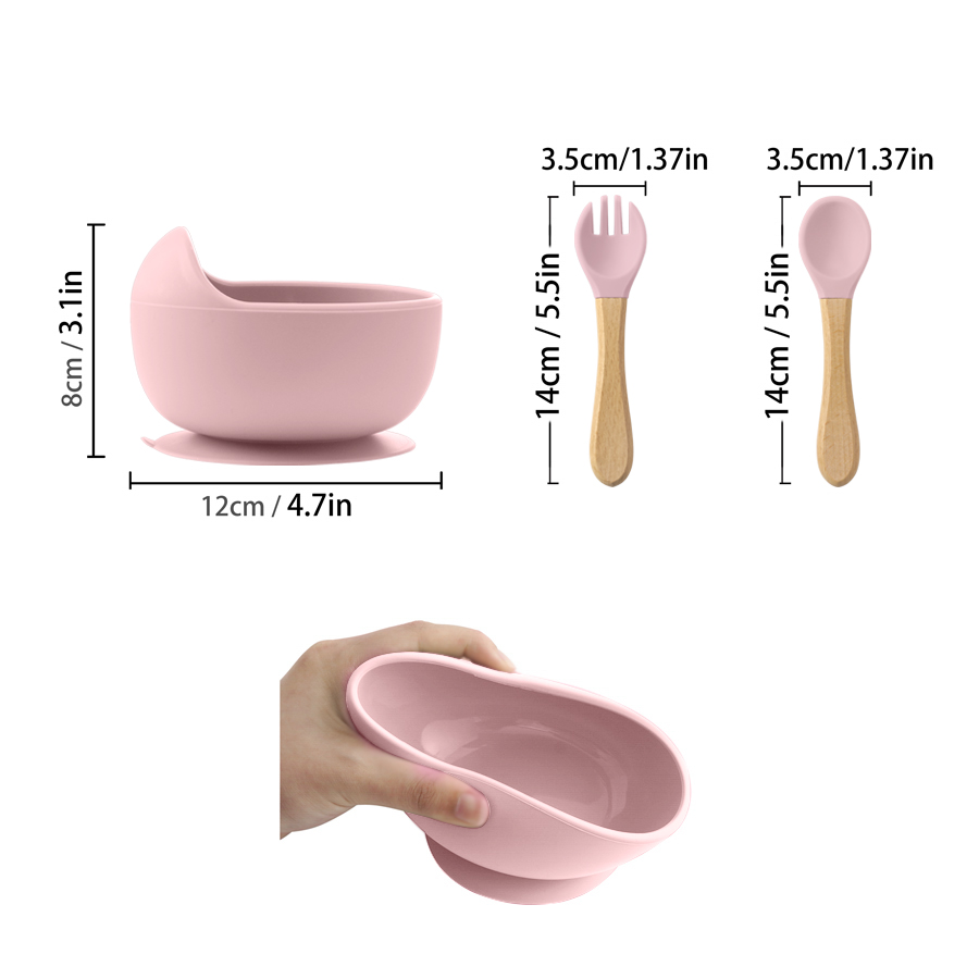 3Pcs Silicone Baby Feeding Bow - đánh giá và giá Baby Kitchen Food