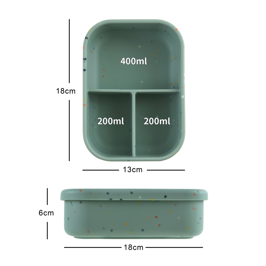 1PCS Microwave Lunch Box Silic - đánh giá và giá Baby Food Hero