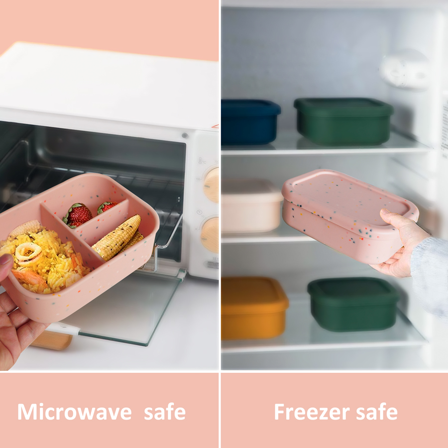 1PCS Microwave Lunch Box Silic - đánh giá và giá Baby Food Hero
