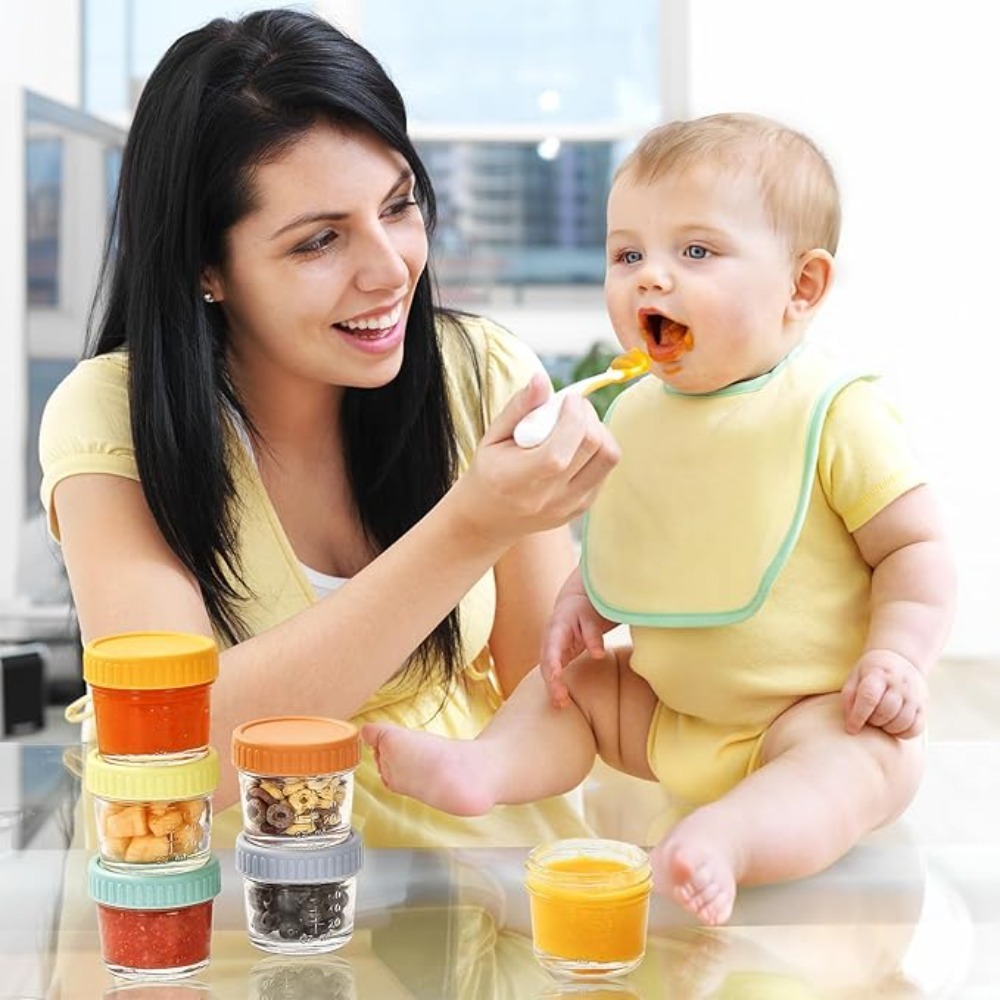 6pcs Glass Baby Food Jar Reusa - đánh giá và giá Baby Food Glass Jars