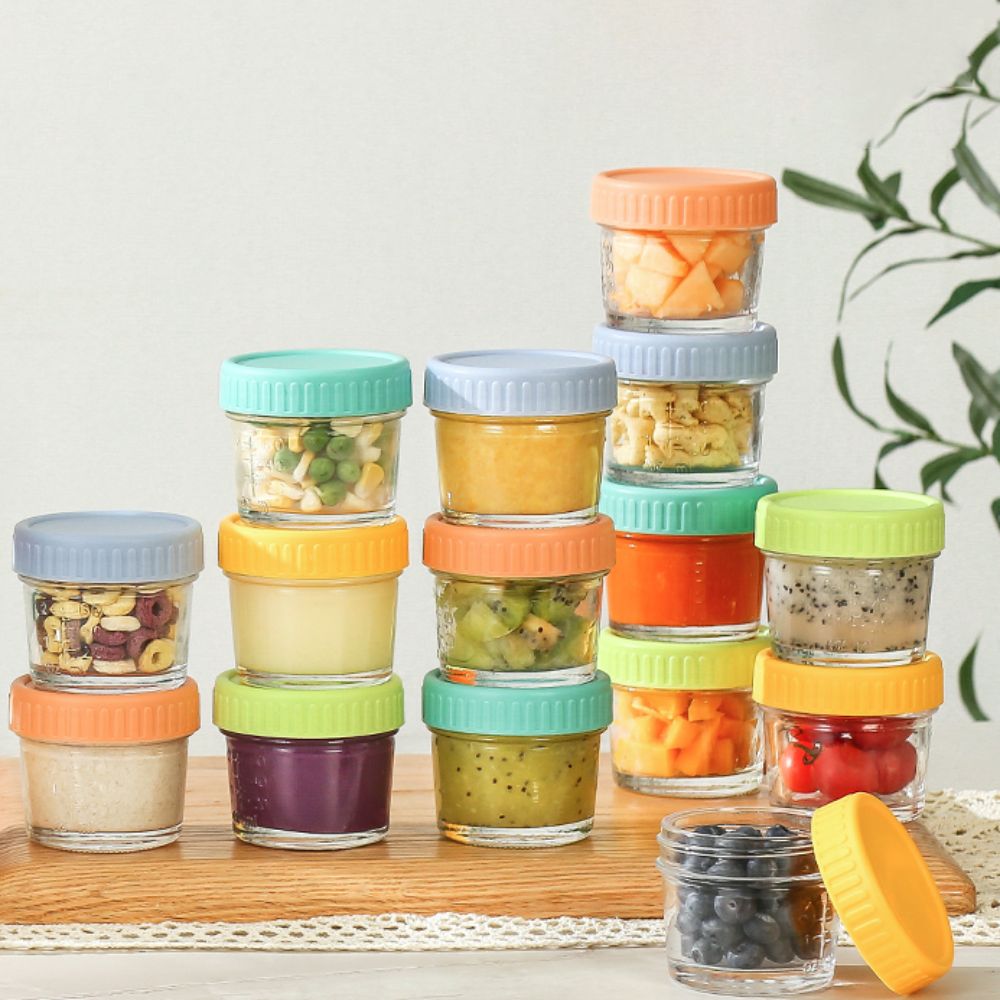 6pcs Glass Baby Food Jar Reusa - đánh giá và giá Baby Food Glass Jars