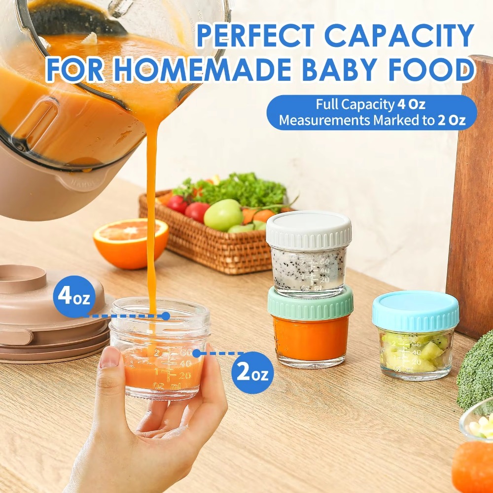 6pcs Multipurpose Glass Baby F - đánh giá và giá Baby Food Glass Jars