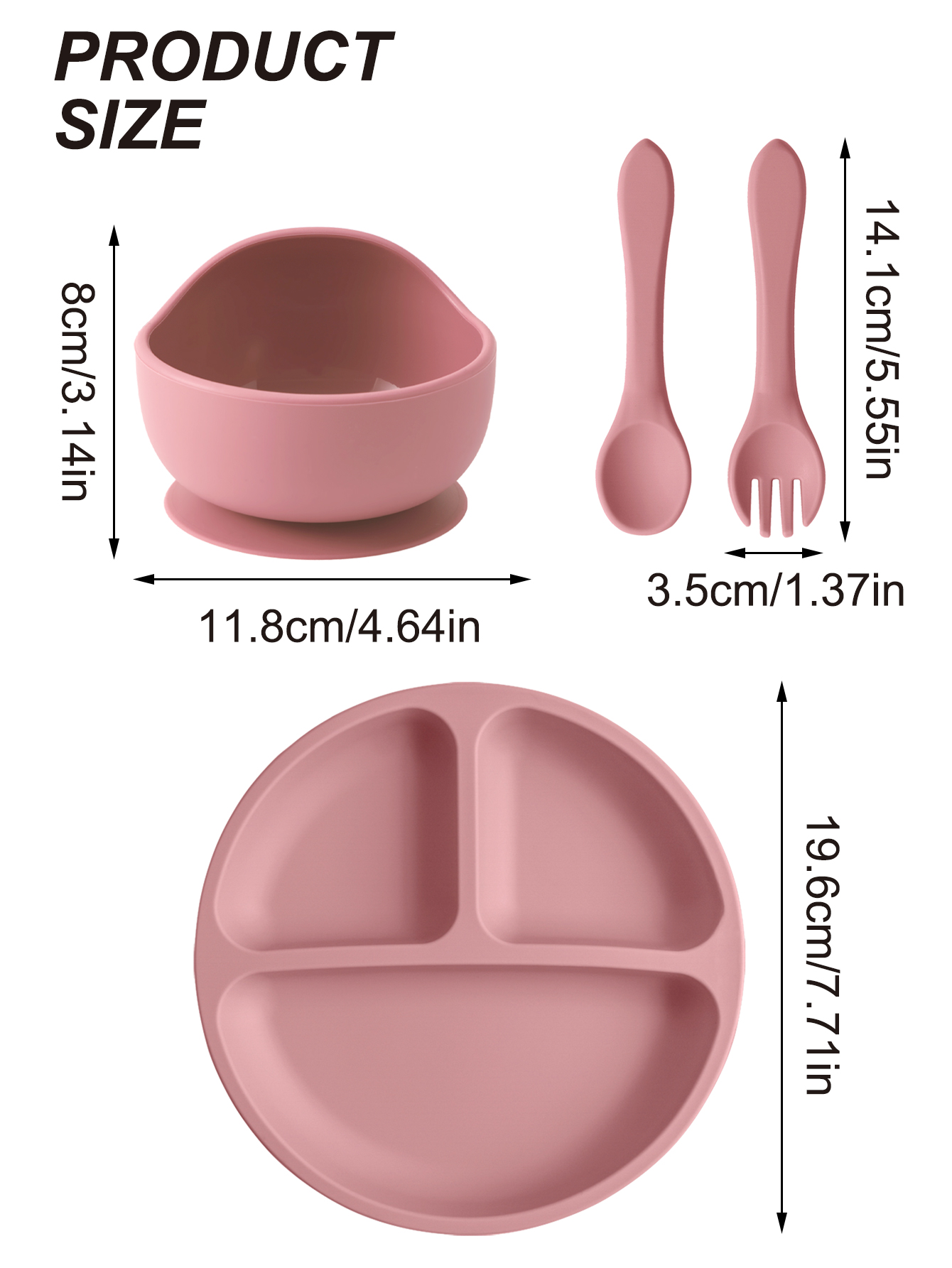 4PCS Baby Silicone Feeding Set - đánh giá và giá Baby Food Tracker