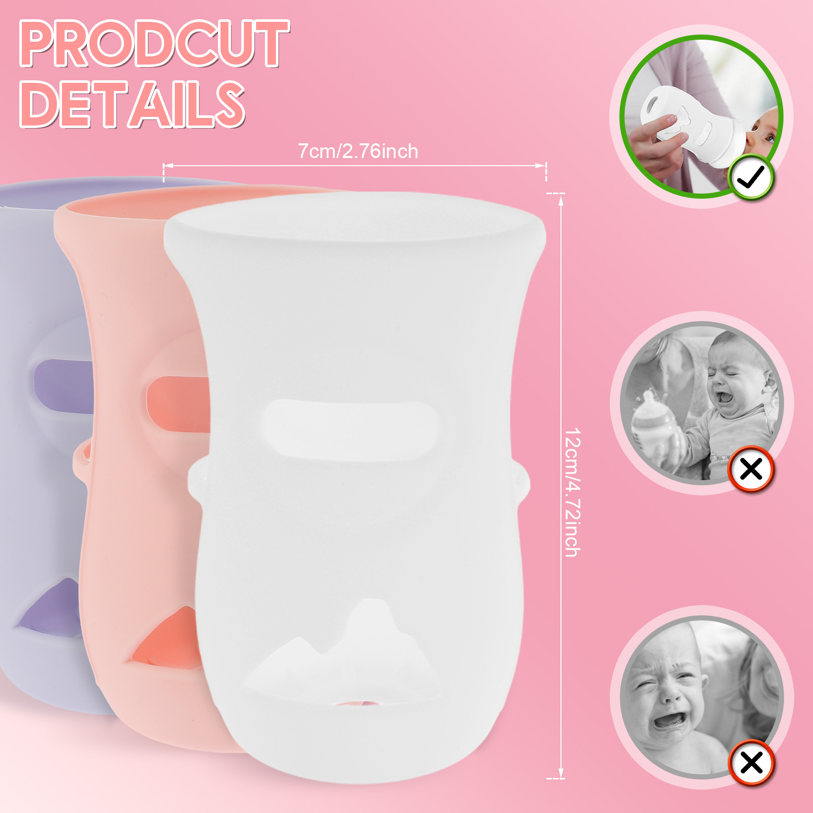 Silicone Sleeves Silicone Baby - đánh giá và giá Baby Food Containers Glass