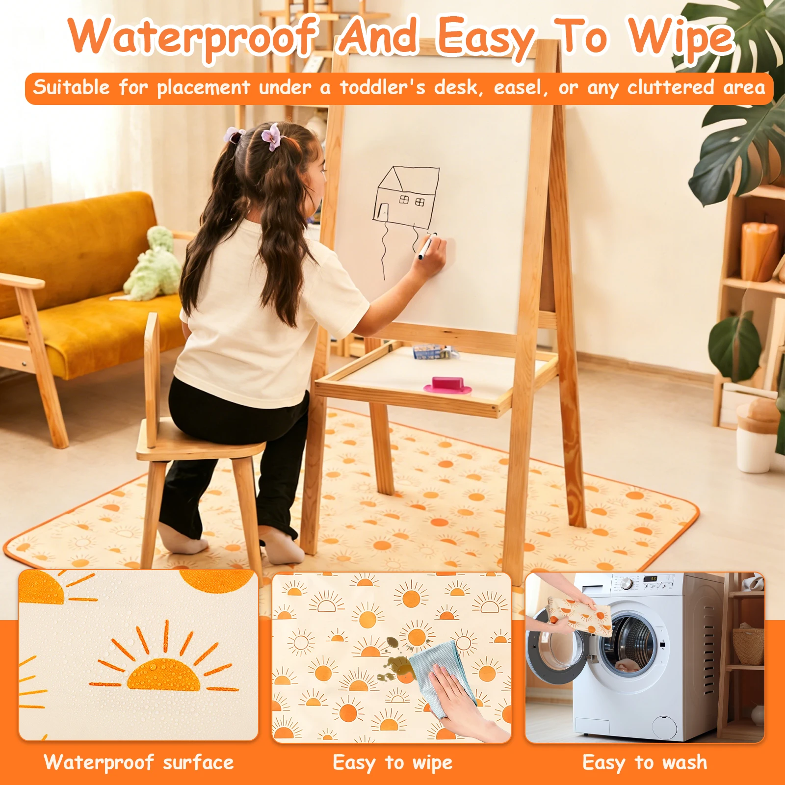 Baby High Chair Splat Mat Dini - đánh giá và giá Highchair Splash Mat