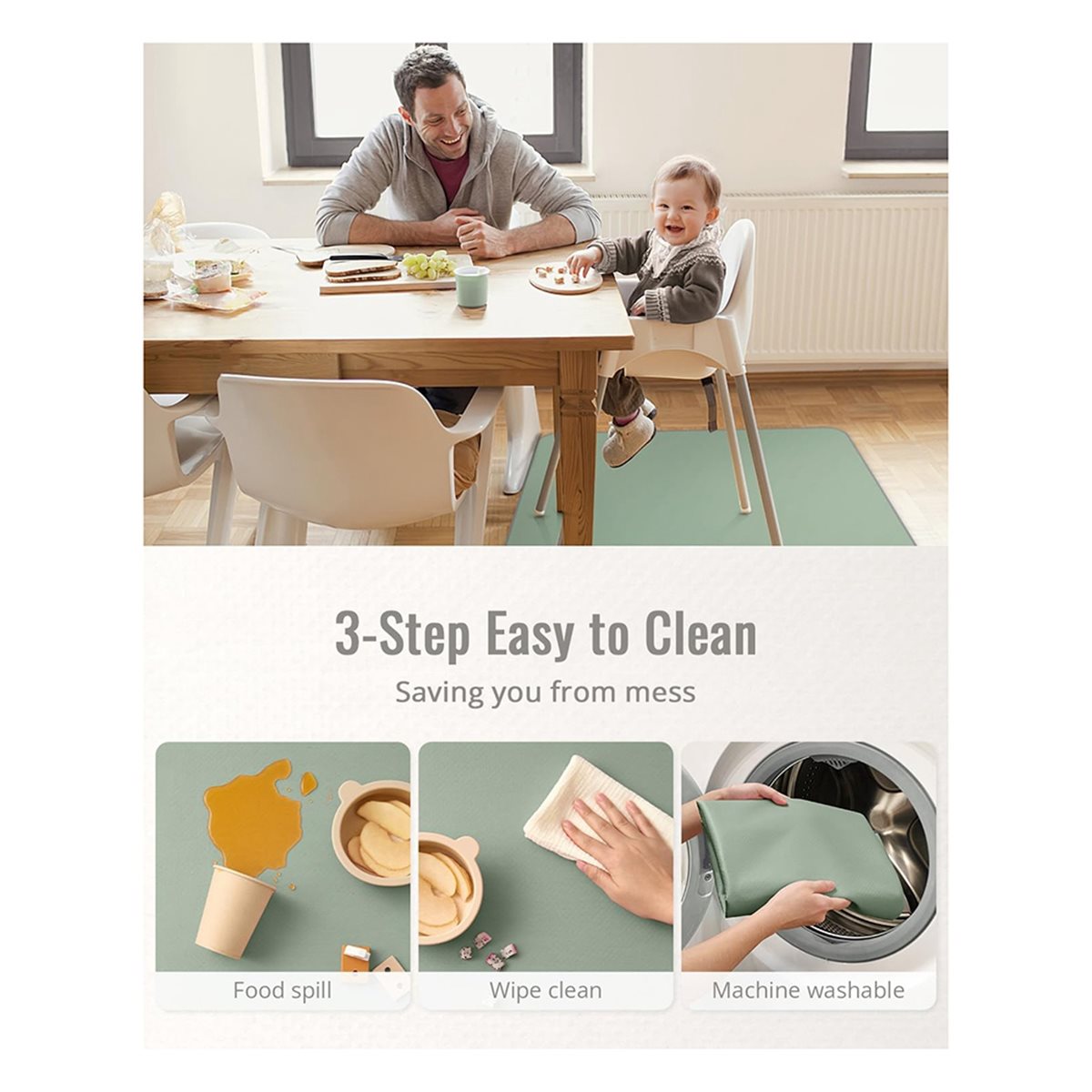 828 Mega Sale Baby Splat Mat f - đánh giá và giá Highchair Splash Mat