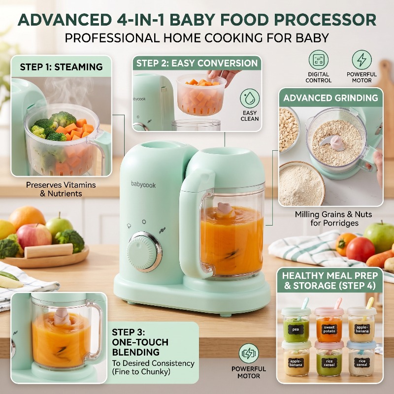 Multi-Function High-precision  - đánh giá và giá Baby Food Steamer