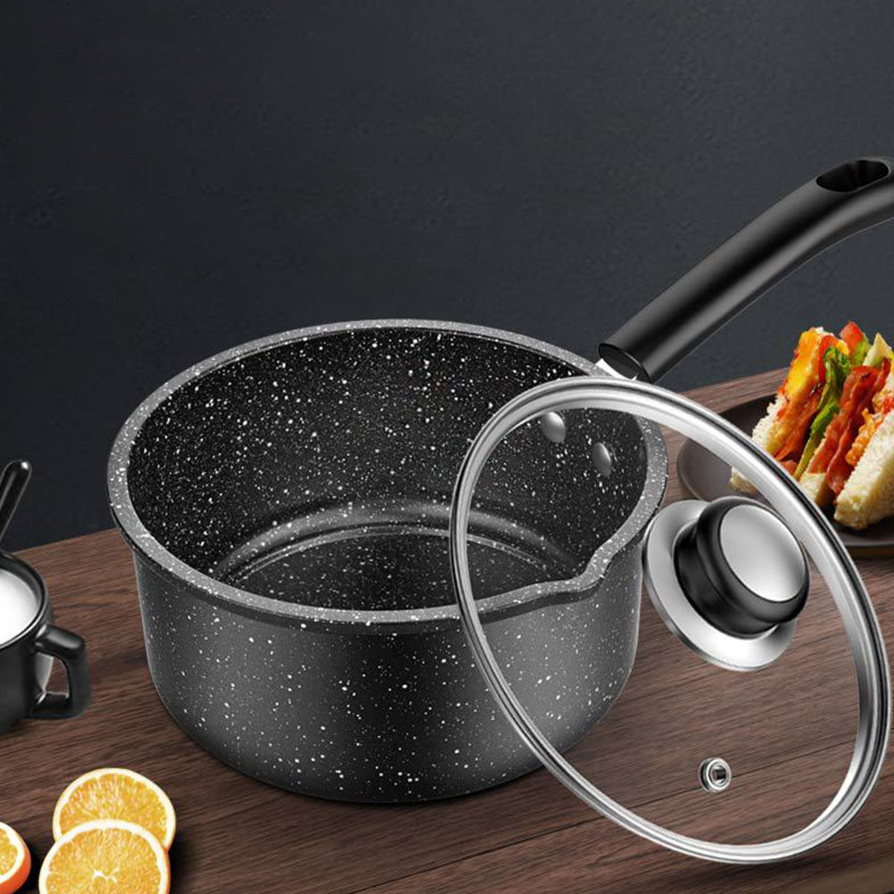 1Set Milk Pot Iron Glass Stone - đánh giá và giá Baby Kitchen Food
