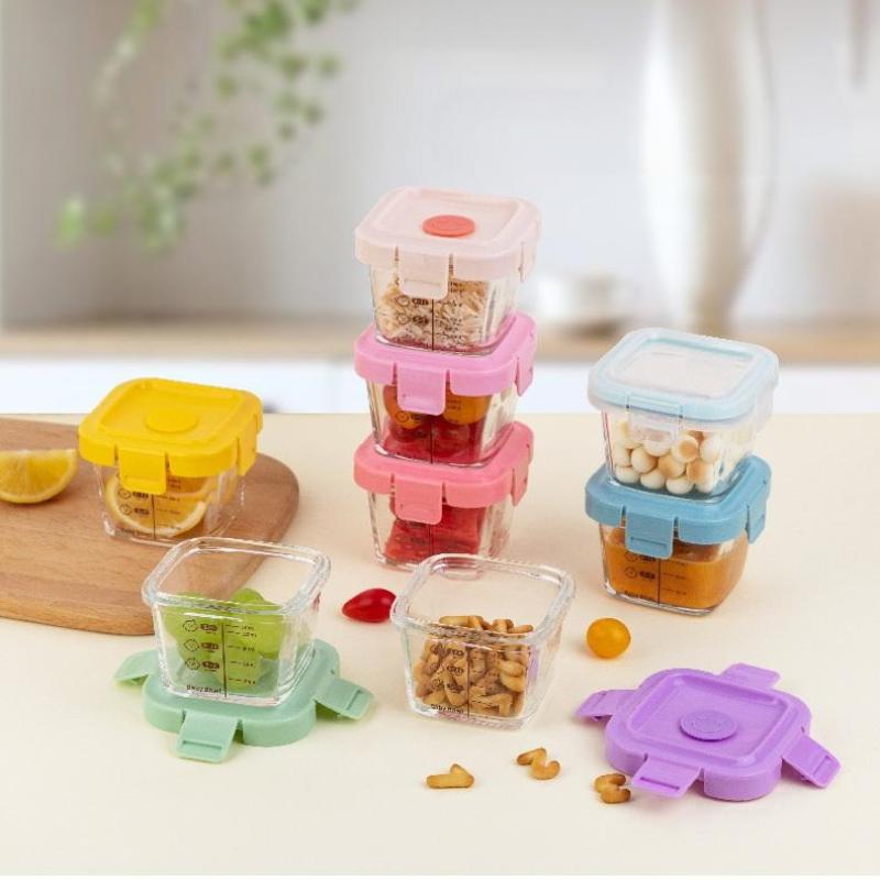 And Heat-resistant Storage Box - đánh giá và giá Baby Food Containers Glass