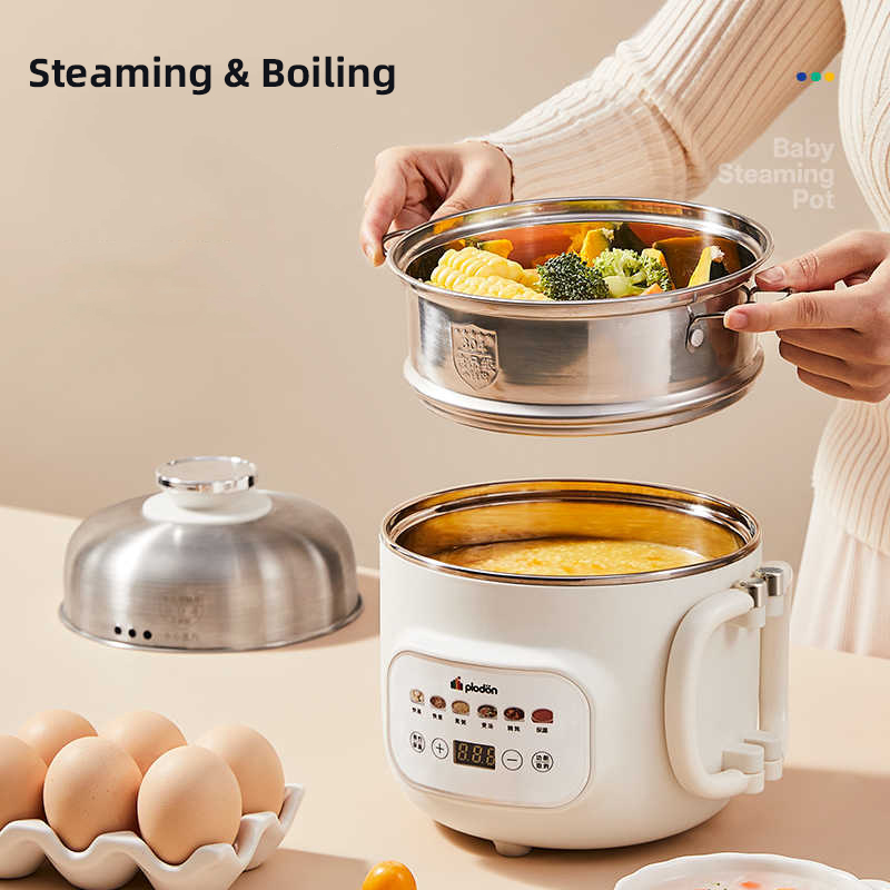 1.6L Electric Cooking Pot Mult - đánh giá và giá Baby Food Steamer