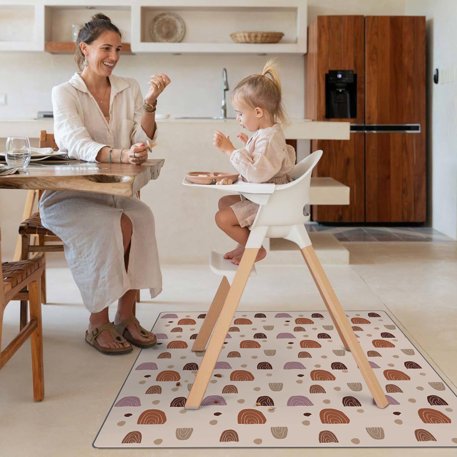 1 Pc Baby Dining Chair Mat Wat - đánh giá và giá Highchair Splash Mat