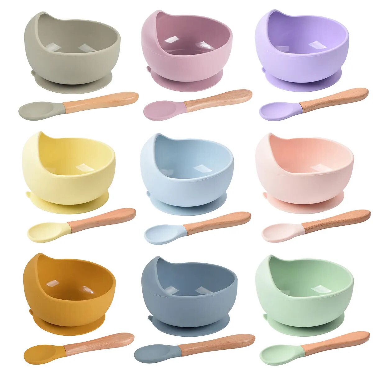 2PCS Silicone Baby Feeding Bow - đánh giá và giá Baby Food Tracker