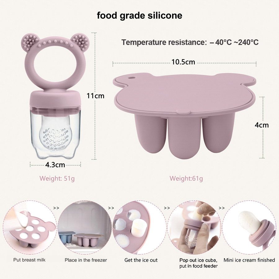 Baby Ice Cream Pops Silicone M - đánh giá và giá Baby Food Options