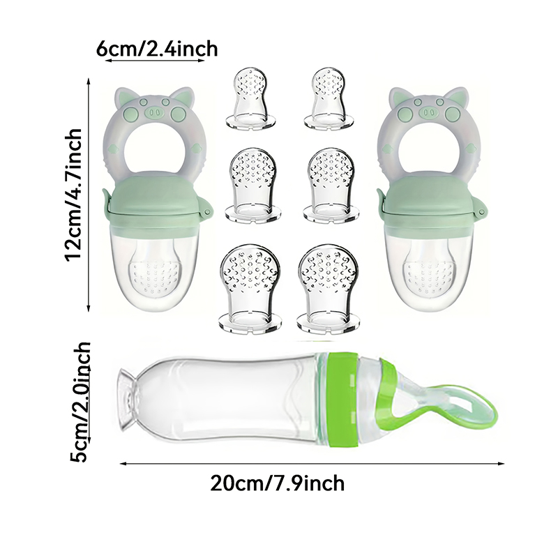 9pcs Feeding Cutlery:1 Silicon - đánh giá và giá Baby Kitchen Food