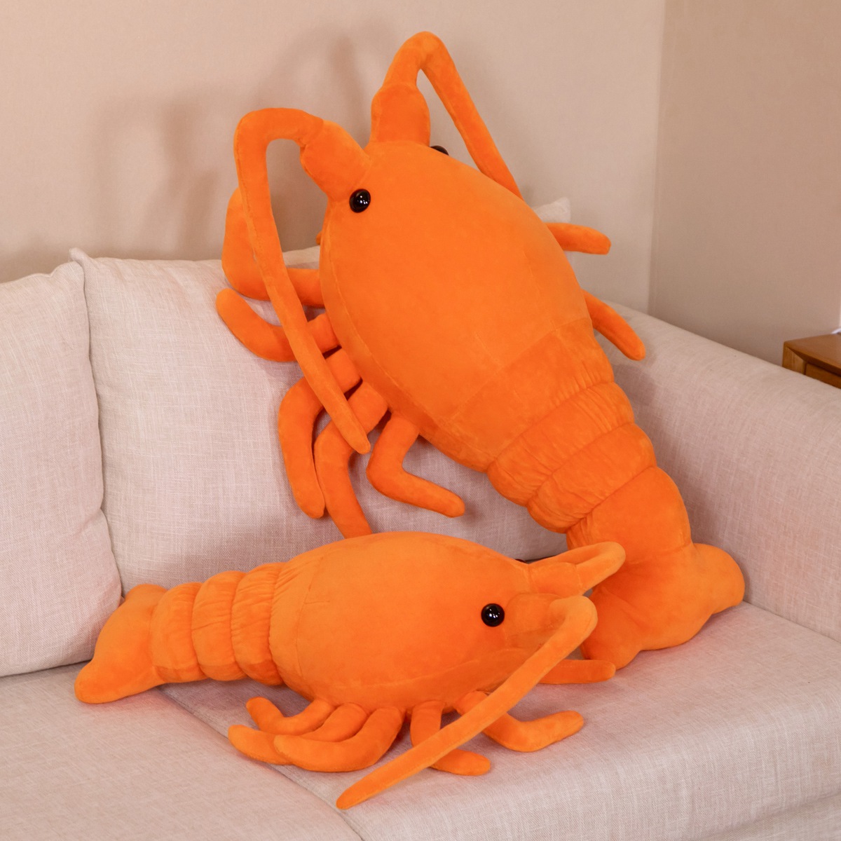 50-65Cm Sáng Tạo Mô Phỏng Tôm  - đánh giá và giá Baby Food Shrimp